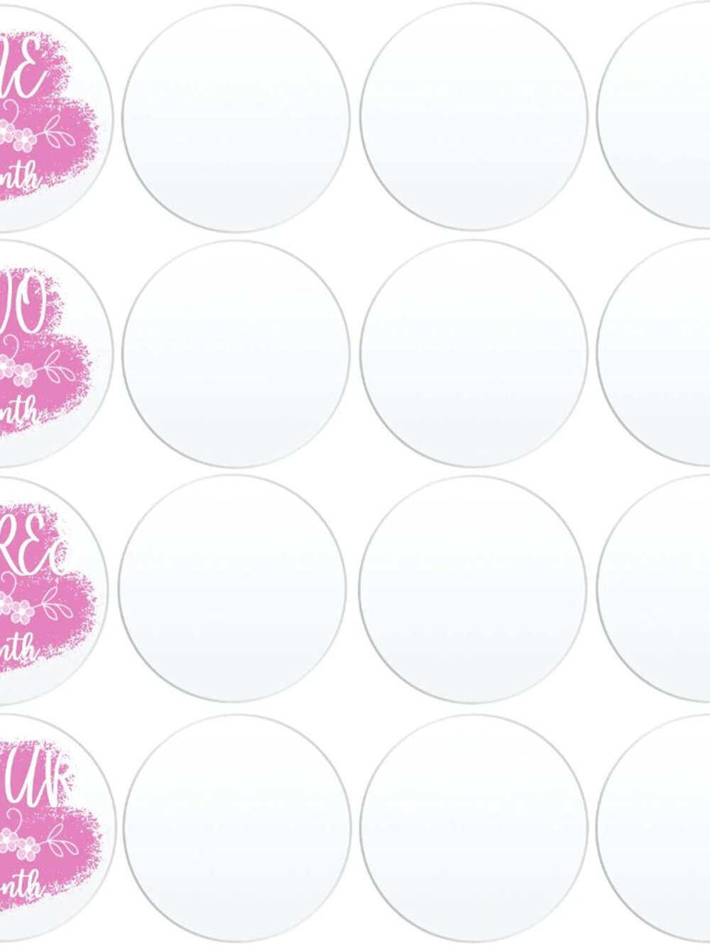 20 Pieces Clear Acrylic Circle Blanks 3.5 Inch Acrylic Disc Transparent Round Ac
